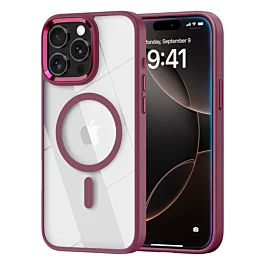 Gloss Case with MagSafe  for 14 Pro Max- Burgundy