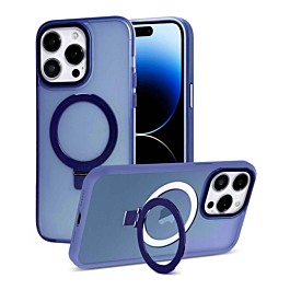 Matte Case with MagSafe Kickstand for 14 Pro Max- Blue