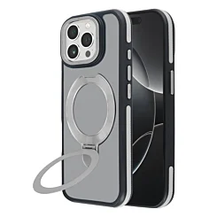 Matte MagSafe Stand Case for 14 Pro Max- Gray