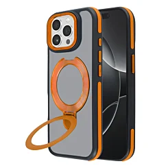 Matte MagSafe Stand Case for 14 Pro Max- Orange