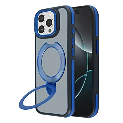 Matte MagSafe Stand Case for 14 Pro Max- Blue