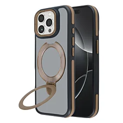 Matte MagSafe Stand Case for 14 Pro Max- Brown