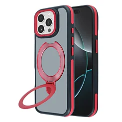 Matte MagSafe Stand Case for 14 Pro Max- Red