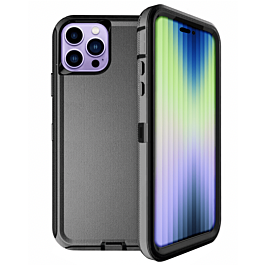 Defender Case for 14 Pro Max- Black