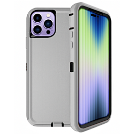 Defender Case for 14 Pro Max- Gray