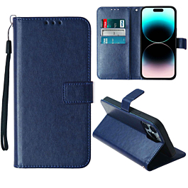 Folio Case for 14 Pro Max- Blue