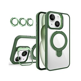 Matte Finish Dual KickStand Case  for 13/14- Green