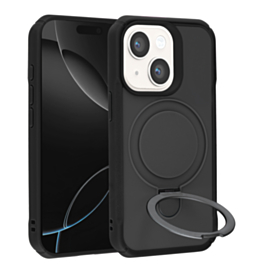 Shock Proof Wireless Charging Kickstand Case for 13/14- Black
