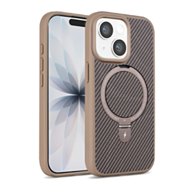 MagSafe Kickstand  Carbon Fiber Case for 13/14- Gold