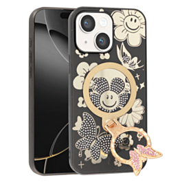 Butterfly Glitter Case for 13/14- Black