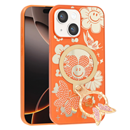 Butterfly Glitter Case for 13/14- Orange