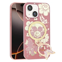 Butterfly Glitter Case for 13/14- Pink