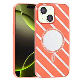 Striped Mirror Case for 13/14- Orange