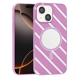 Striped Mirror Case for 13/14- Pink