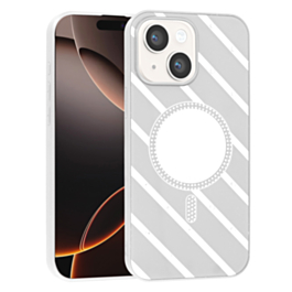 Striped Mirror Case for 13/14- White
