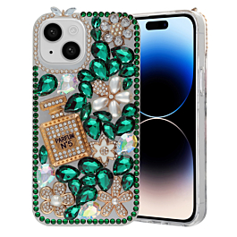 3D Glitter Case for 13/14- Green