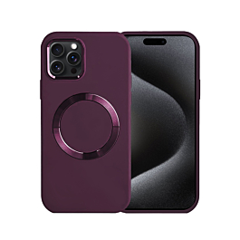 Soft Case Wireless Charging for 15 Pro- Purple