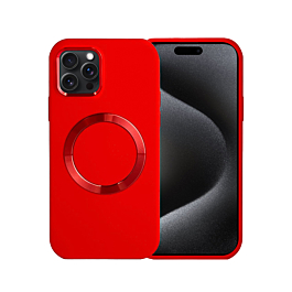 Soft Case Wireless Charging for 15 Pro- Red