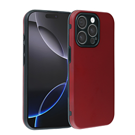 Full Cover Silicone for 15 Pro- Red