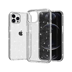 Gloss Glitter Case for 15 Pro- Clear