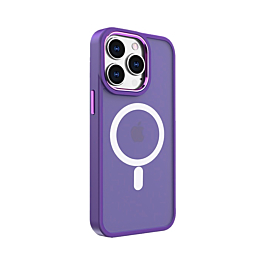 Matte Smoke Case For 15 Pro Max - Purple