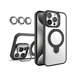 Dual Kickstand Case For 15 Pro Max - Black