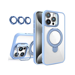 Dual Kickstand Case For 15 Pro Max - Light Blue
