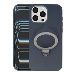 Pastel MagSafe Kick stand Case For 15 Pro Max - Blue