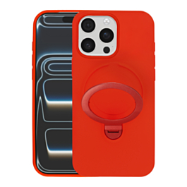 Pastel MagSafe Kick stand Case For 15 Pro Max - Red
