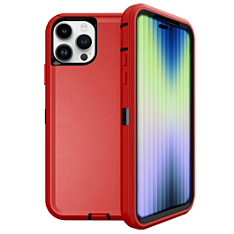Defender Case For 15 Pro Max - Red
