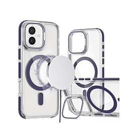 Gloss MagSafe case with camera kickstand For 16 - Purple