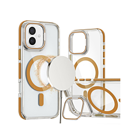 Gloss MagSafe case with camera kickstand For 16 - Gold