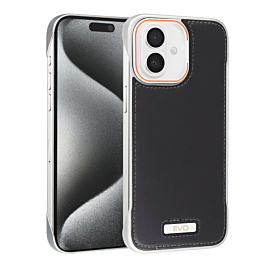 Slim Leather Case For 16 - Black