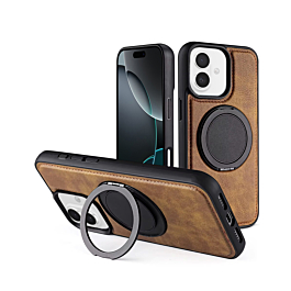 Leather Style with kickstand Case For 16 - Brown