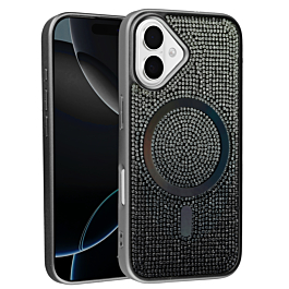 Full Glitter Case For 16 - Black