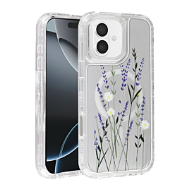 Clear Floral Case For 16 - 3