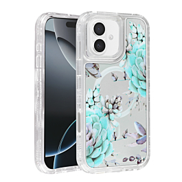 Clear Floral Case For 16 - 5