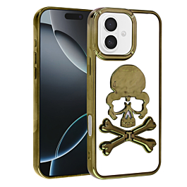 Skull Design Case For 16 - Gold