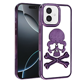 Skull Design Case For 16 - Purple
