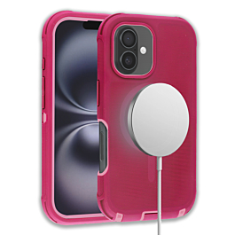Defender Wireless Charging Case For 16 - Pink
