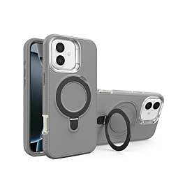 Defender Wireless Charging  With Kickstand Case For 16 - Gray