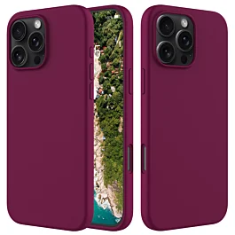 Silicone Case 16 Pro- Maroon