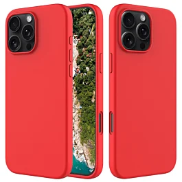 Silicone Case 16 Pro- Red