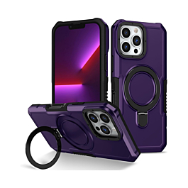 Slim impact case with MagSafe Kick Stand 16 Pro- Purple