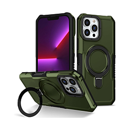 Slim impact case with MagSafe Kick Stand 16 Pro- Green