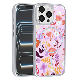 Magsafe Floral Dual Layer Case For 16 Pro- 2