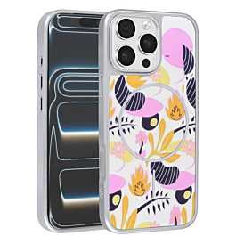 Magsafe Floral Dual Layer Case For 16 Pro- 3