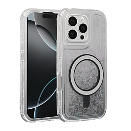 Liquid Glitter Case For 16 Pro- Black
