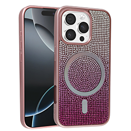 Full Glitter Case For 16 Pro- Pink