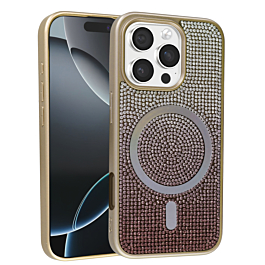 Full Glitter Case For 16 Pro- Gold